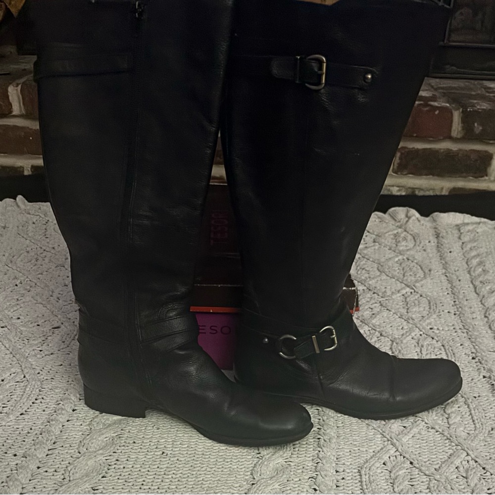 Naturalizer Black Jovana Rider Boots